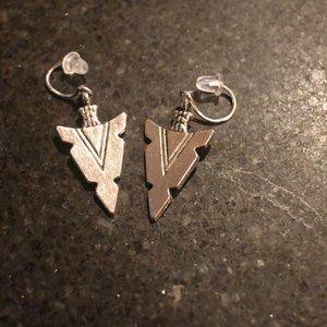 925 sterling silver arrowhead dangle earrings